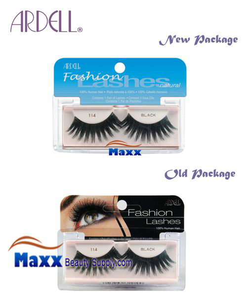 12 Package - Ardell Fashion Lashes Eye Lashes 114 - Black